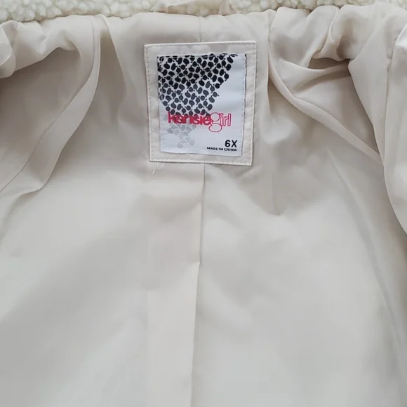 NEW White Cream Girls Jacket - Picture 2 of 4